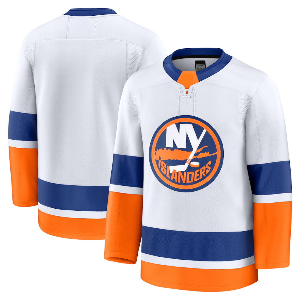 Seanshop NY.Islanders White Away Premium Jerseys