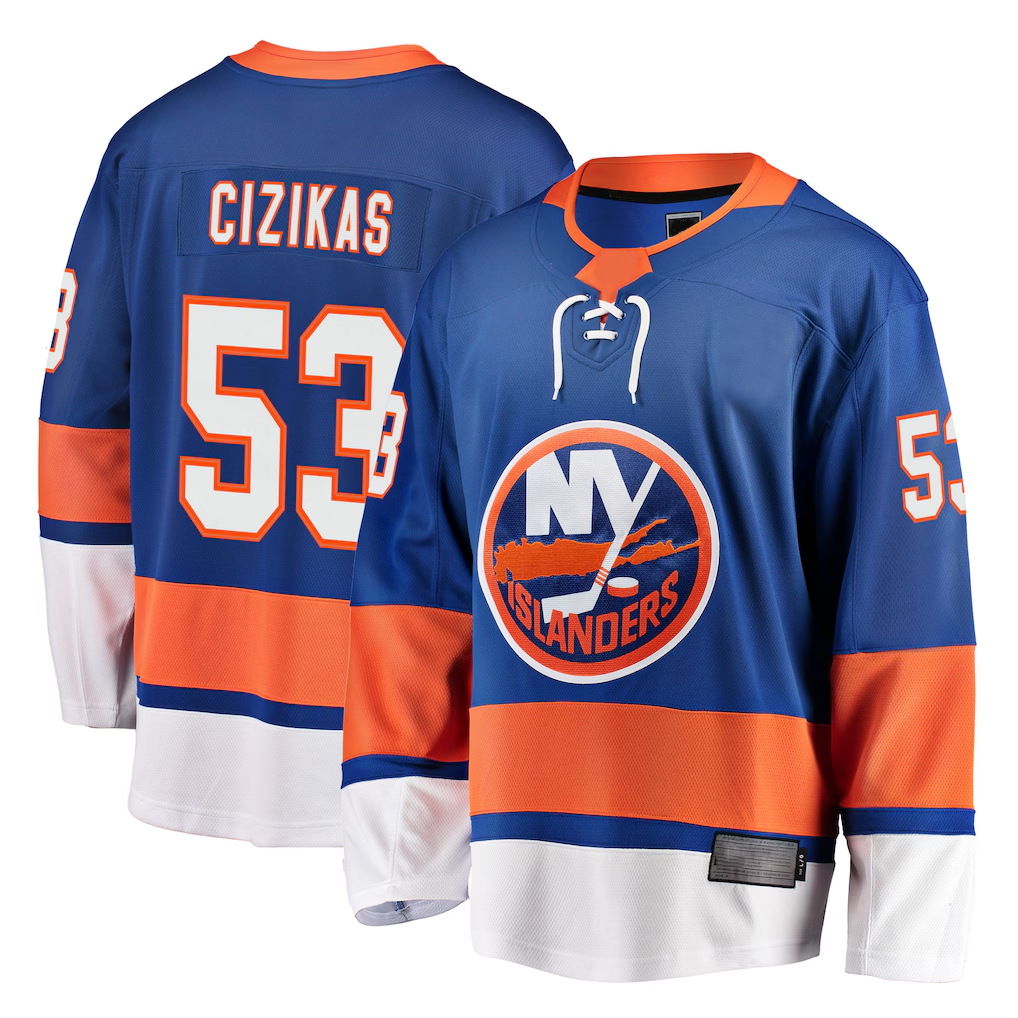 Seanshop NY.Islanders #53 Casey Cizikas Royal Breakaway Player Jerseys
