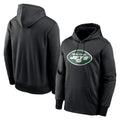 Seanshop NY.Jets Black LOGO Pullover Hoodies Limited Game Blank Player Stitched Jerseys