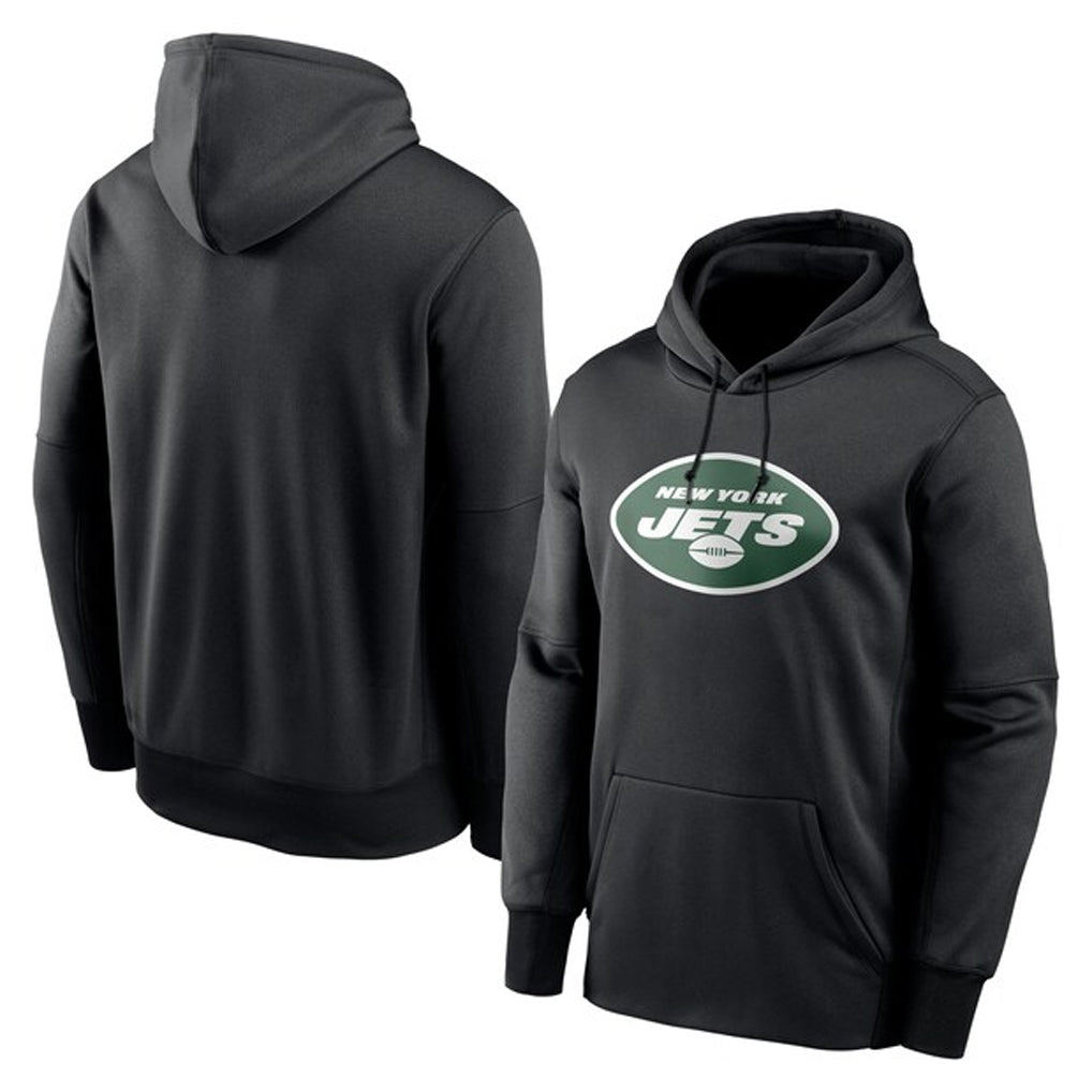 Seanshop NY.Jets Black LOGO Pullover Hoodies Limited Game Blank Player Stitched Jerseys
