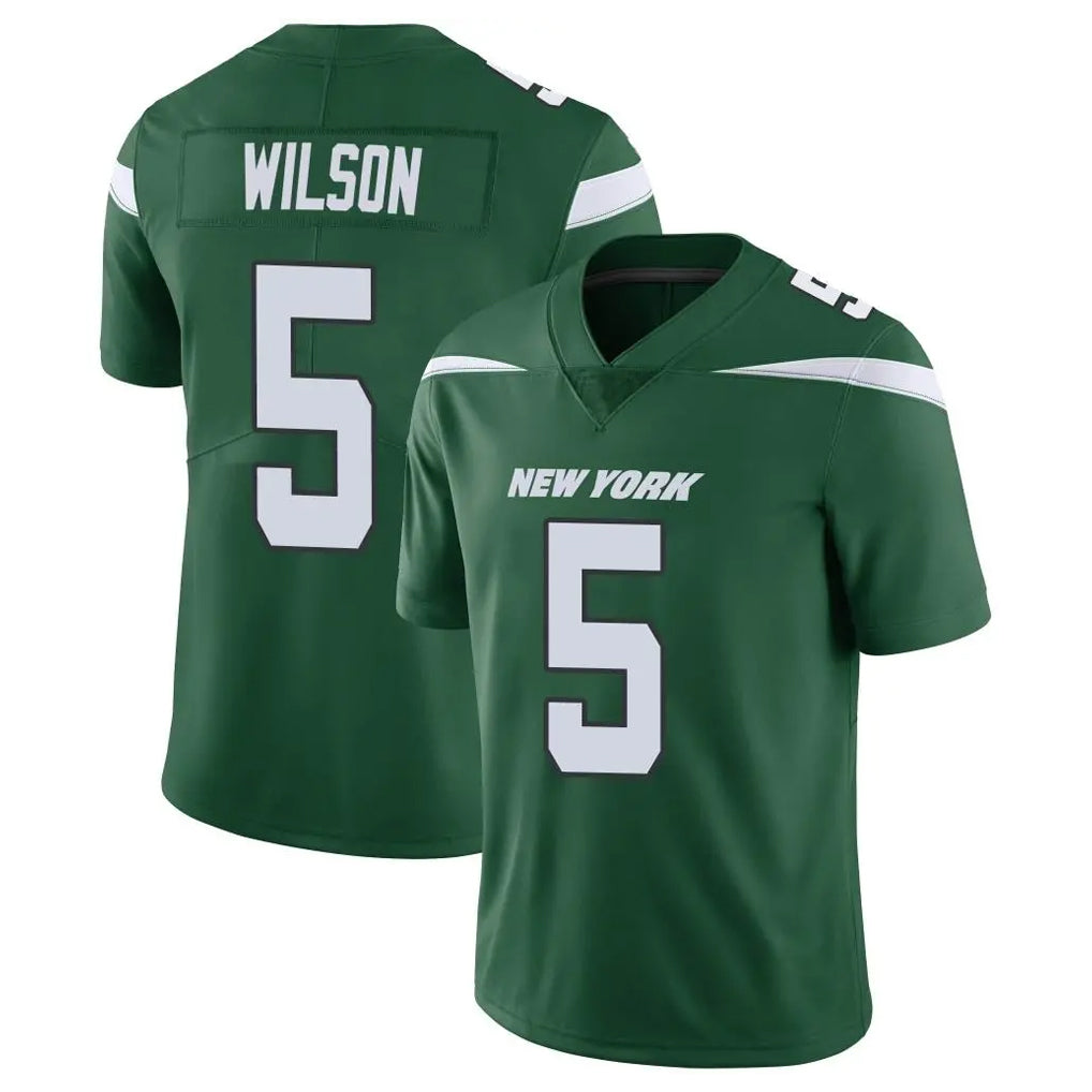 Seanshop NY.Jets #5 Garrett Wilson Player Green Limited Vapor Home Game Stitched Jerseys