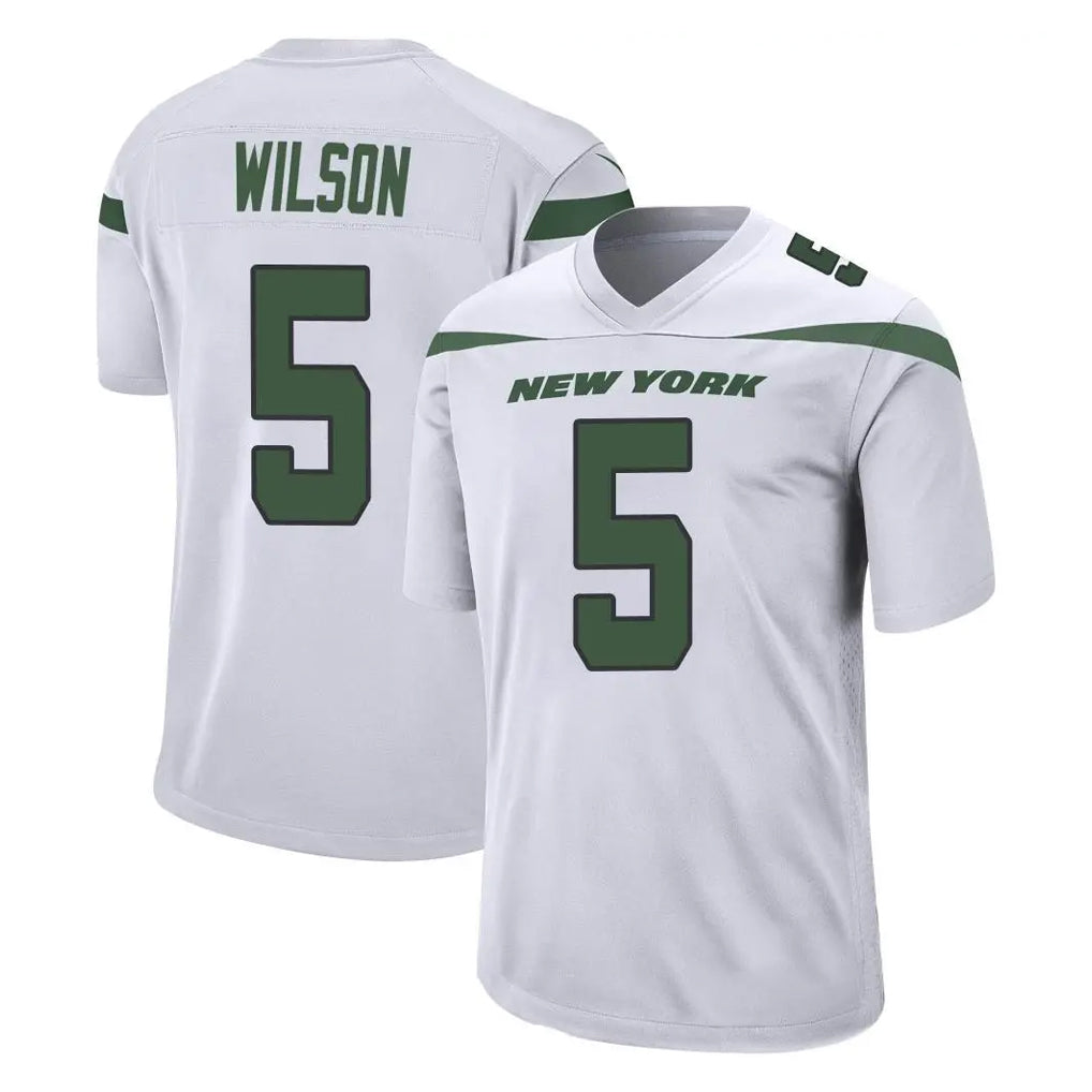 Seanshop NY.Jets #5 Garrett Wilson Player White Spotlight Home Game Stitched Jerseys