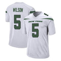 Seanshop NY.Jets #5 Garrett Wilson Player White Spotlight Home Game Stitched Jerseys
