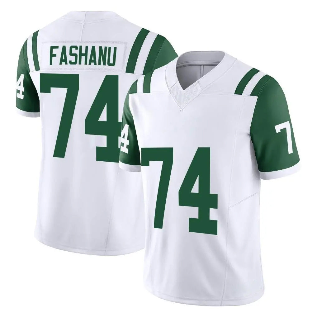 Seanshop NY.Jets #74 Olu Fashanu Player White Limited Classic Vapor F.U.S.E. Home Game Stitched Jerseys