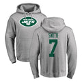 Seanshop NY.Jets #7 Geno Smith Player Gray LOGO Pullover Hoodies Limited Game Stitched Jerseys
