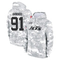 Seanshop NY.Jets #91 Jowon Briggs Player Arctic Camo Salute to Service Pullover Hoodies Limited Game Stitched Jerseys