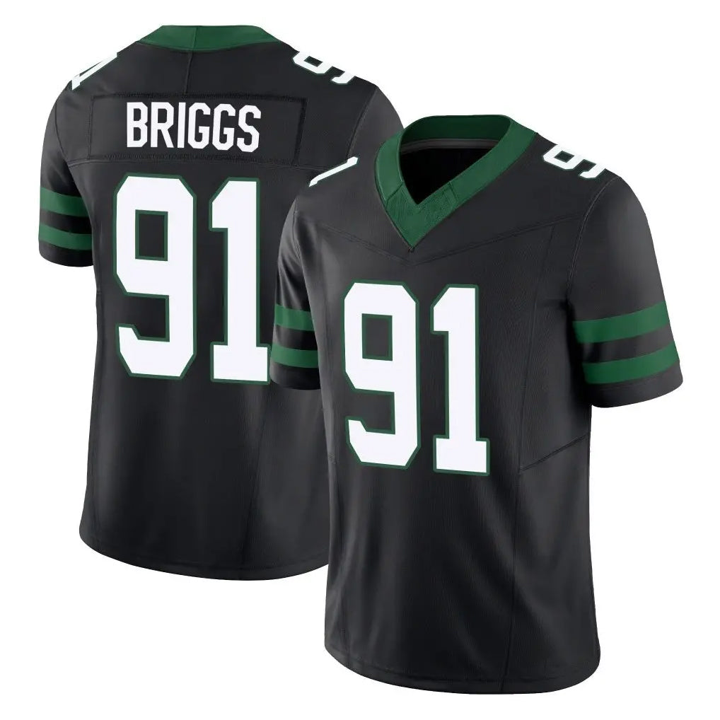 Seanshop NY.Jets #91 Jowon Briggs Player Black Limited Legacy Vapor F.U.S.E. Home Game Stitched Jerseys