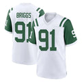 Seanshop NY.Jets #91 Jowon Briggs Player White Classic Home Game Stitched Jerseys