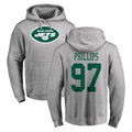 Seanshop NY.Jets #97 Harrison Phillips Player Gray LOGO Pullover Hoodies Limited Game Stitched Jerseys