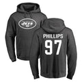 Seanshop NY.Jets #97 Harrison Phillips Player Gray Pullover Hoodies Limited Game Stitched Jerseys