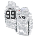 Seanshop NY.Jets #99 T'Vondre Sweat Player Arctic Camo Salute to Service Pullover Hoodies Limited Game Stitched Jerseys