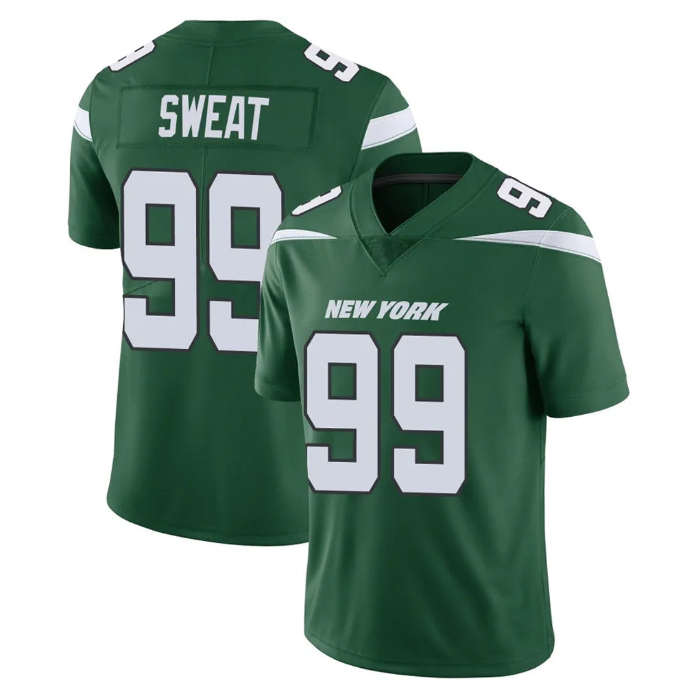 Seanshop NY.Jets #99 T'Vondre Sweat Player Green Limited Vapor Home Game Stitched Jerseys