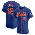 Seanshop NY.Mets #12 Francisco Lindor Player Royal Limited Elite Home Stitched Jerseys