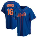 Seanshop NY.Mets #16 Dwight Gooden Player Royal Home Game Stitched Jerseys