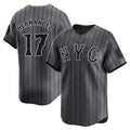 Seanshop NY.Mets #17 Keith Hernandez Player Gray City Connect Limited Stitched Jerseys