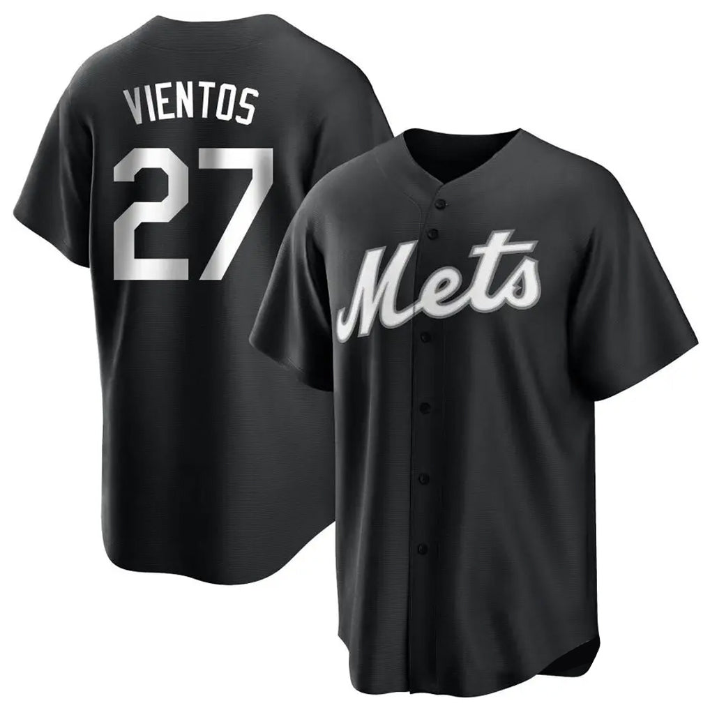 Seanshop NY.Mets #27 Mark Vientos Player Black Home Game Stitched Jerseys
