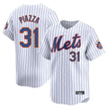 Seanshop NY.Mets #31 Mike Piazza Player White Home Replica Stitched Jerseys