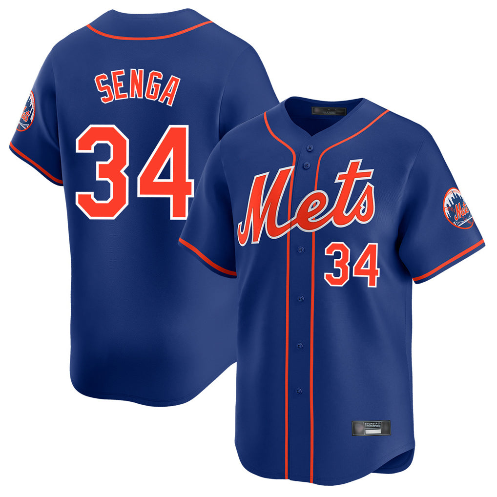 Seanshop NY.Mets #34 Kodai Senga Player Royal Home Limited Stitched Jerseys