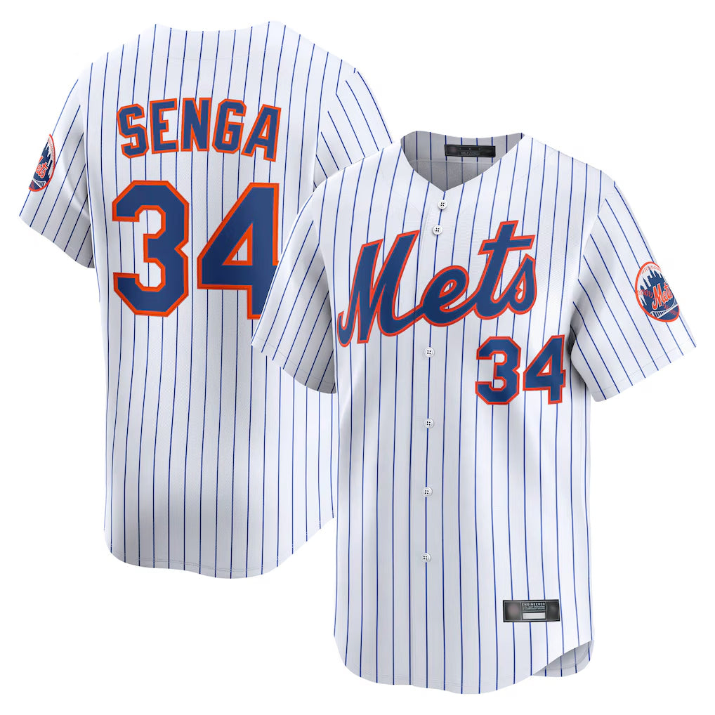 Seanshop NY.Mets #34 Kodai Senga Player White Home Limited Stitched Jerseys