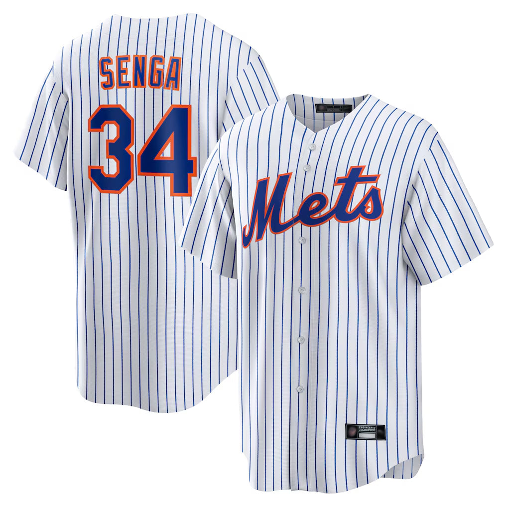 Seanshop NY.Mets #34 Kodai Senga Player White Home Replica Stitched Jerseys