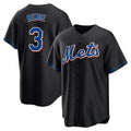 Seanshop NY.Mets #3 Carson Benge Player Black Replica Home Game Stitched Jerseys