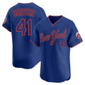 Seanshop NY.Mets #41 Tom Seaver Player Royal T-shirt Home Limited Elite Stitched Jerseys