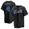 Seanshop NY.Mets #4 Francisco Alvarez Player Black Replica Home Game Stitched Jerseys