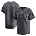 Seanshop NY.Mets Blank Player Gray City Connect Limited Stitched Jerseys