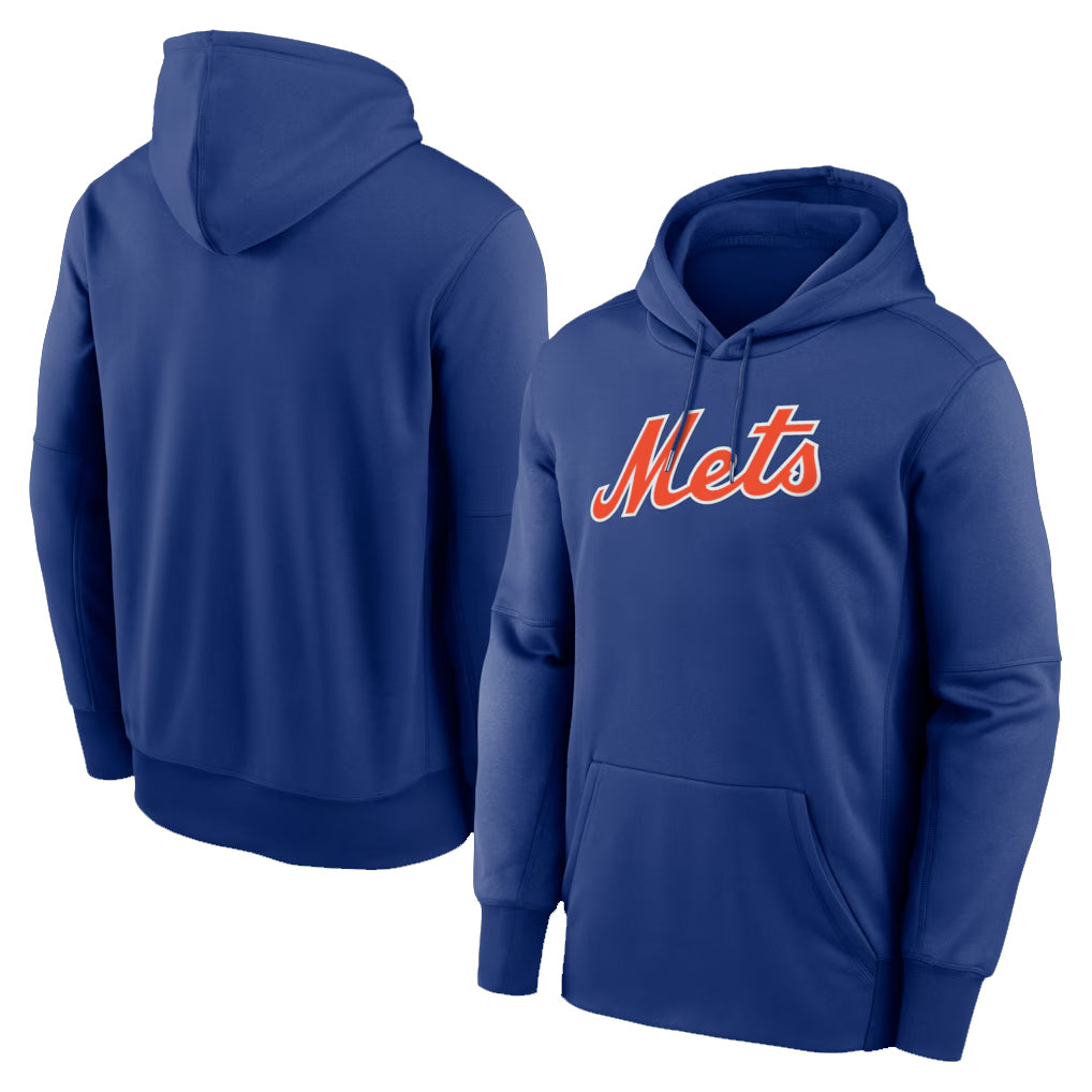 Seanshop NY.Mets Blank Player Royal Primary Therma Hoodie Stitched Jerseys