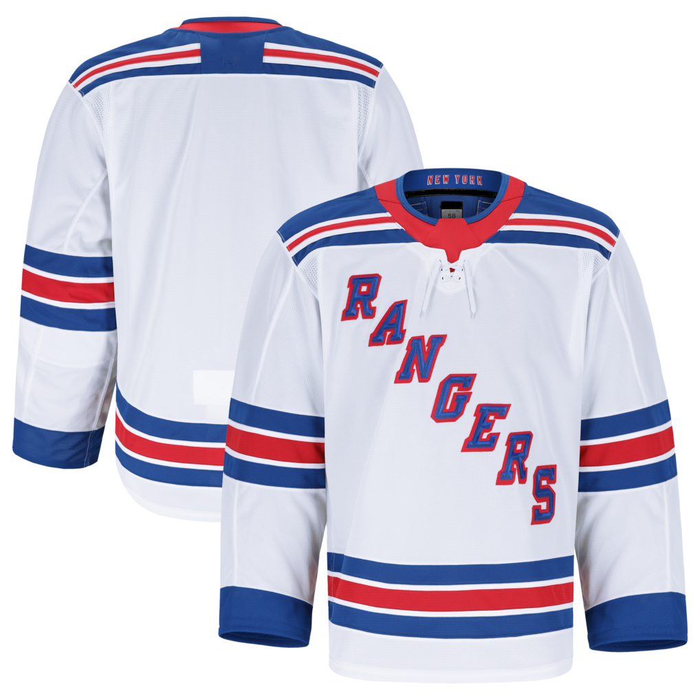 Seanshop NY.Rangers White Away Authentic Pro Jerseys