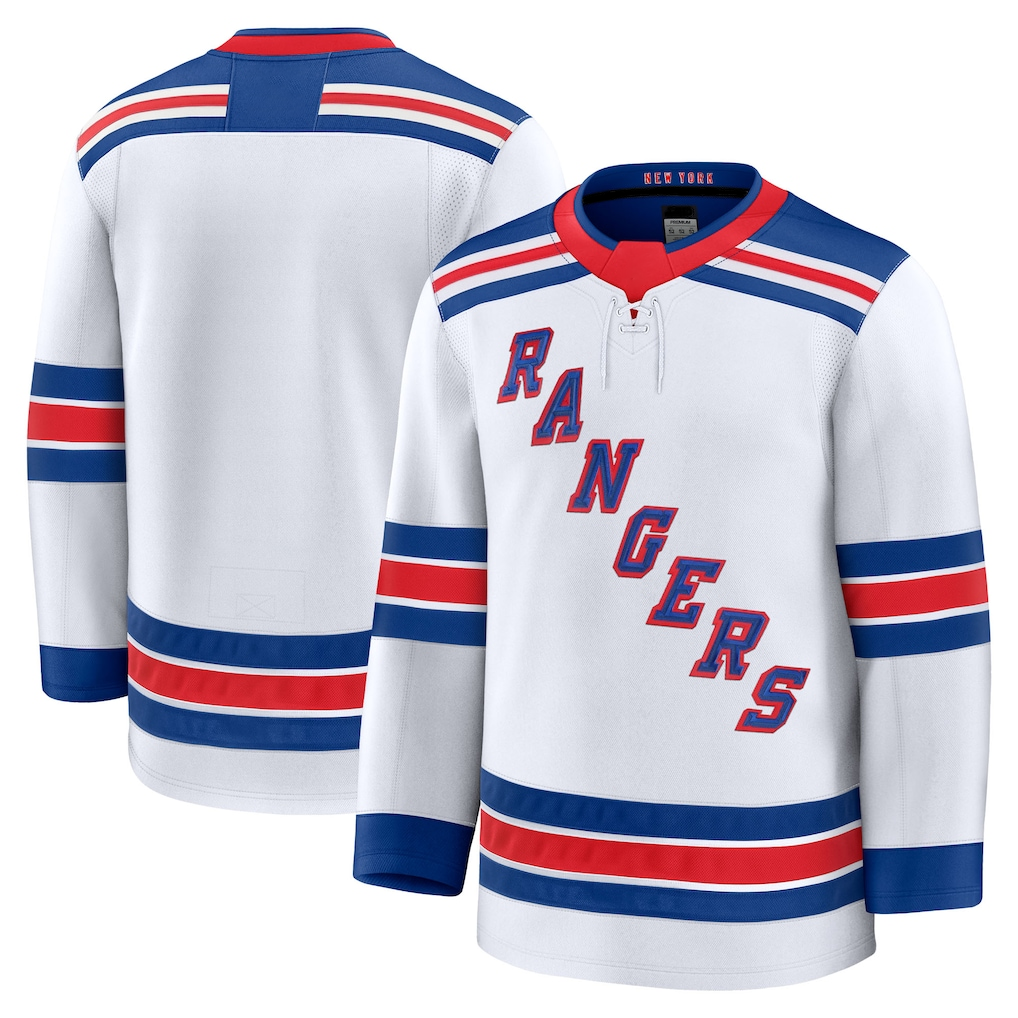Seanshop NY.Rangers White Away Premium Jerseys