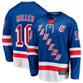 Seanshop NY.Rangers #10 JT Miller Blue Home Captain's Patch Breakaway Jerseys