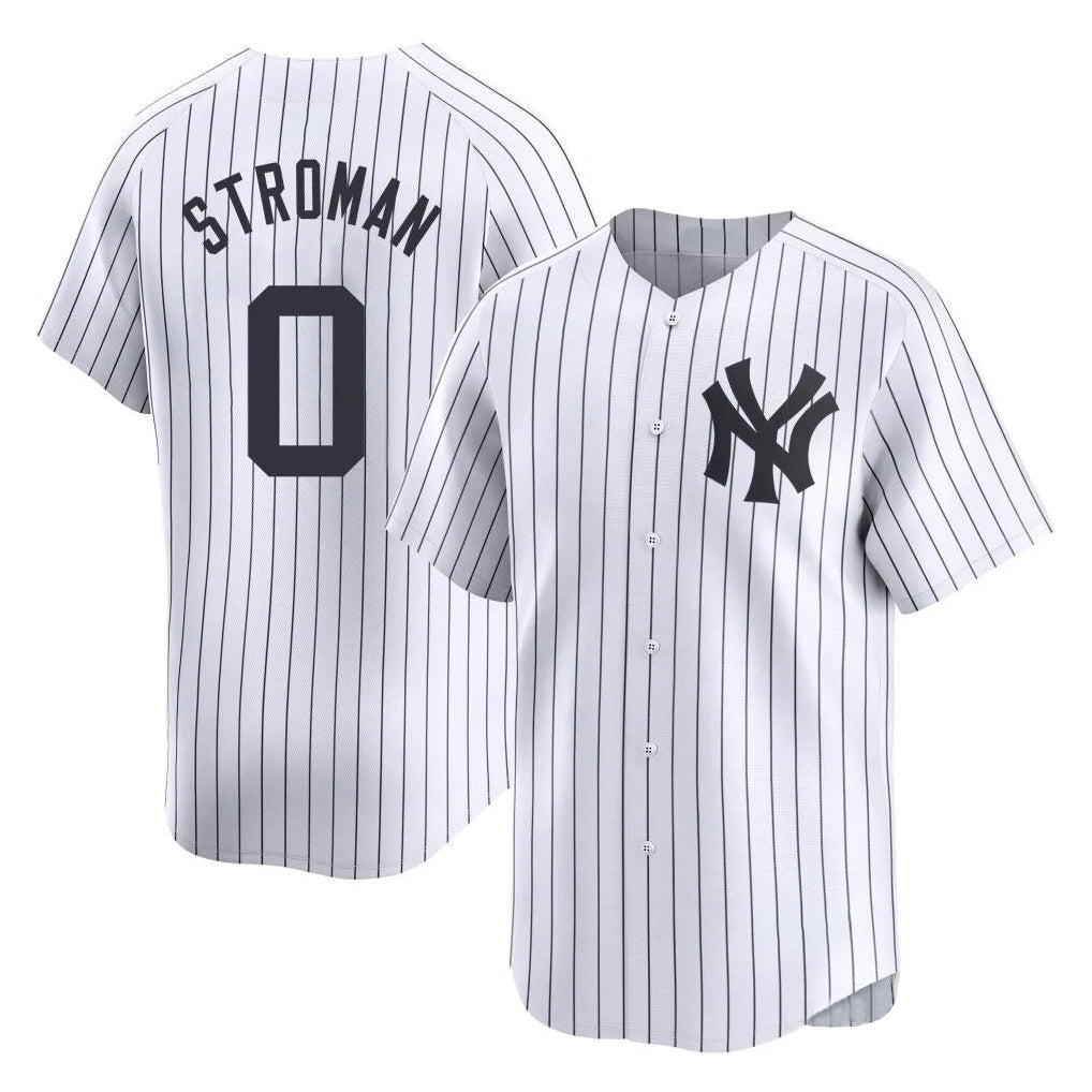 Seanshop NY.Yankees #0 Marcus Stroman Player White Limited Home Stitched Jerseys