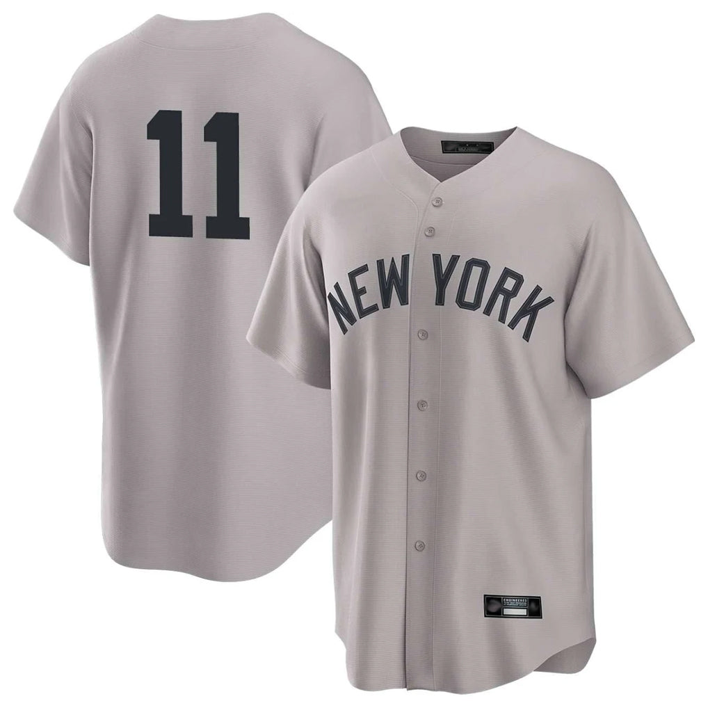 Seanshop NY.Yankees #11 Anthony Volpe Player Gray Game Home Stitched Jerseys