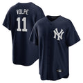Seanshop NY.Yankees #11 Anthony Volpe Player Navy Game Stitched Jerseys