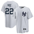 Seanshop NY.Yankees #22 Ben Rice Player White Game Home Stitched Jerseys