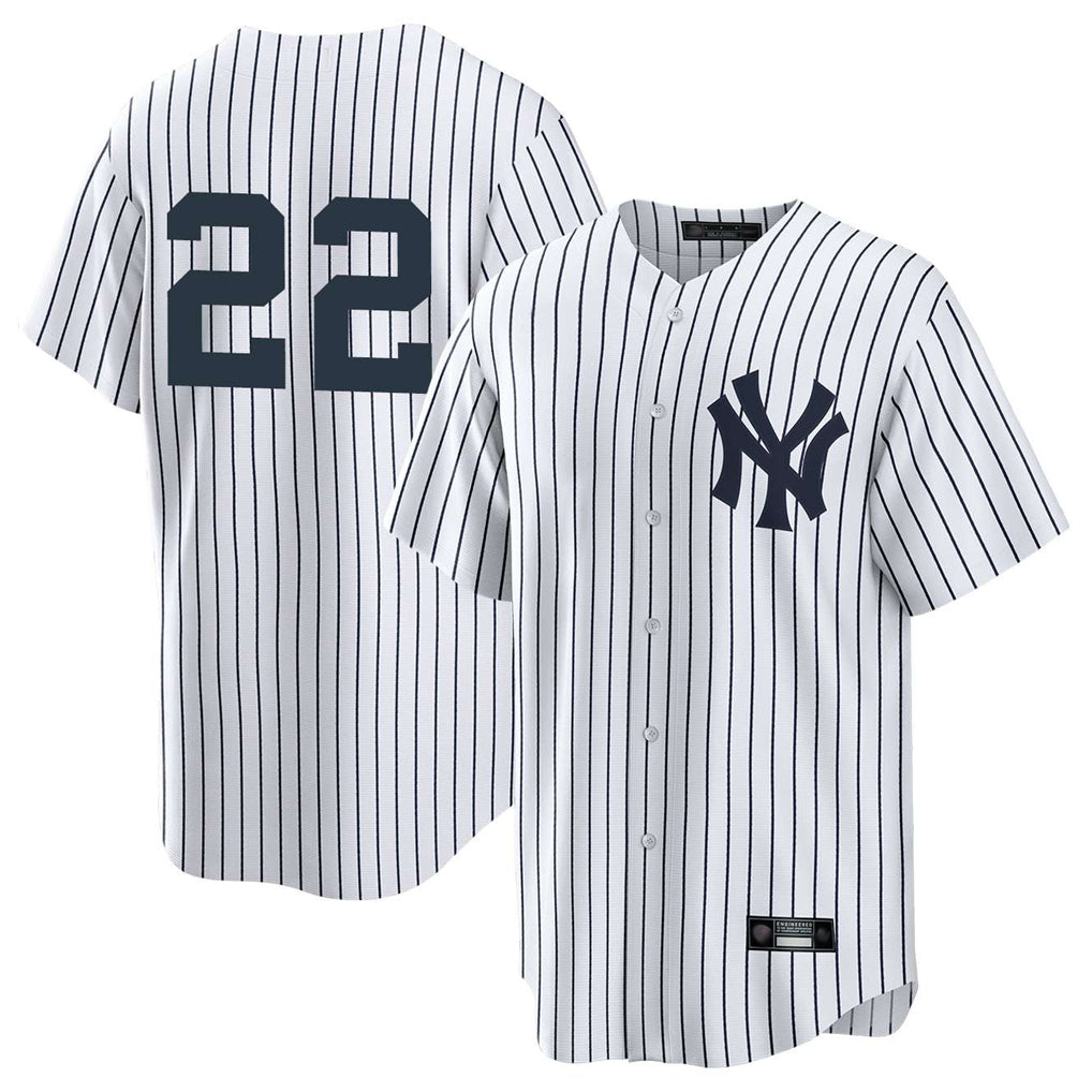 Seanshop NY.Yankees #22 Ben Rice Player White Game Stitched Jerseys