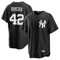 Seanshop NY.Yankees #42 Mariano Rivera Player Black Game Stitched Jerseys