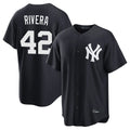 Seanshop NY.Yankees #42 Mariano Rivera Player Navy Game Home Stitched Jerseys