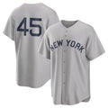 Seanshop NY.Yankees #45 Gerrit Cole Player Gray Field of Dreams Game Stitched Jerseys