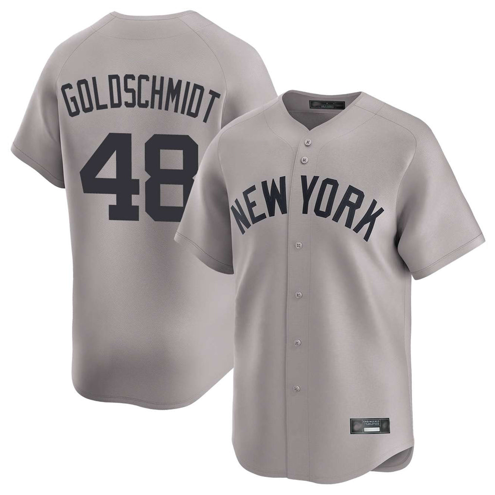 Seanshop NY.Yankees #48 Paul Goldschmidt Player Gray Limited Stitched Jerseys