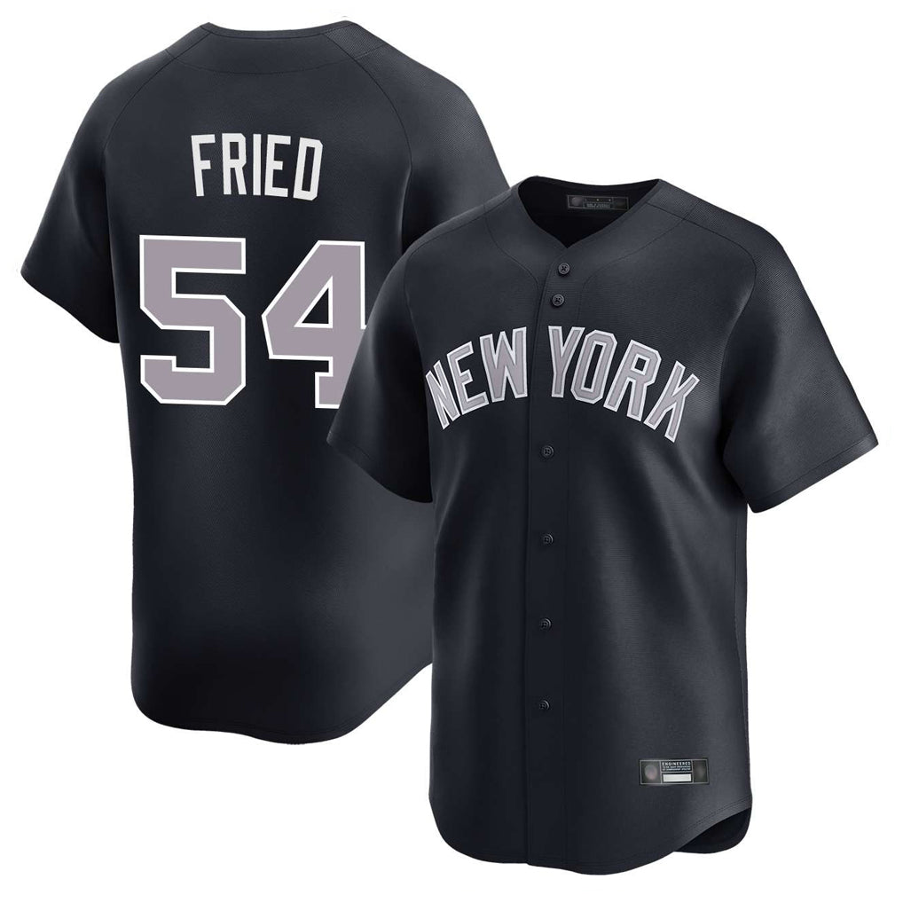 Seanshop NY.Yankees #54 Max Fried Player Navy Limited Home Stitched Jerseys