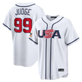 Seanshop NY.Yankees #99 Aaron Judge Player White USA 2026 World Classic Limited Game Stitched Jerseys