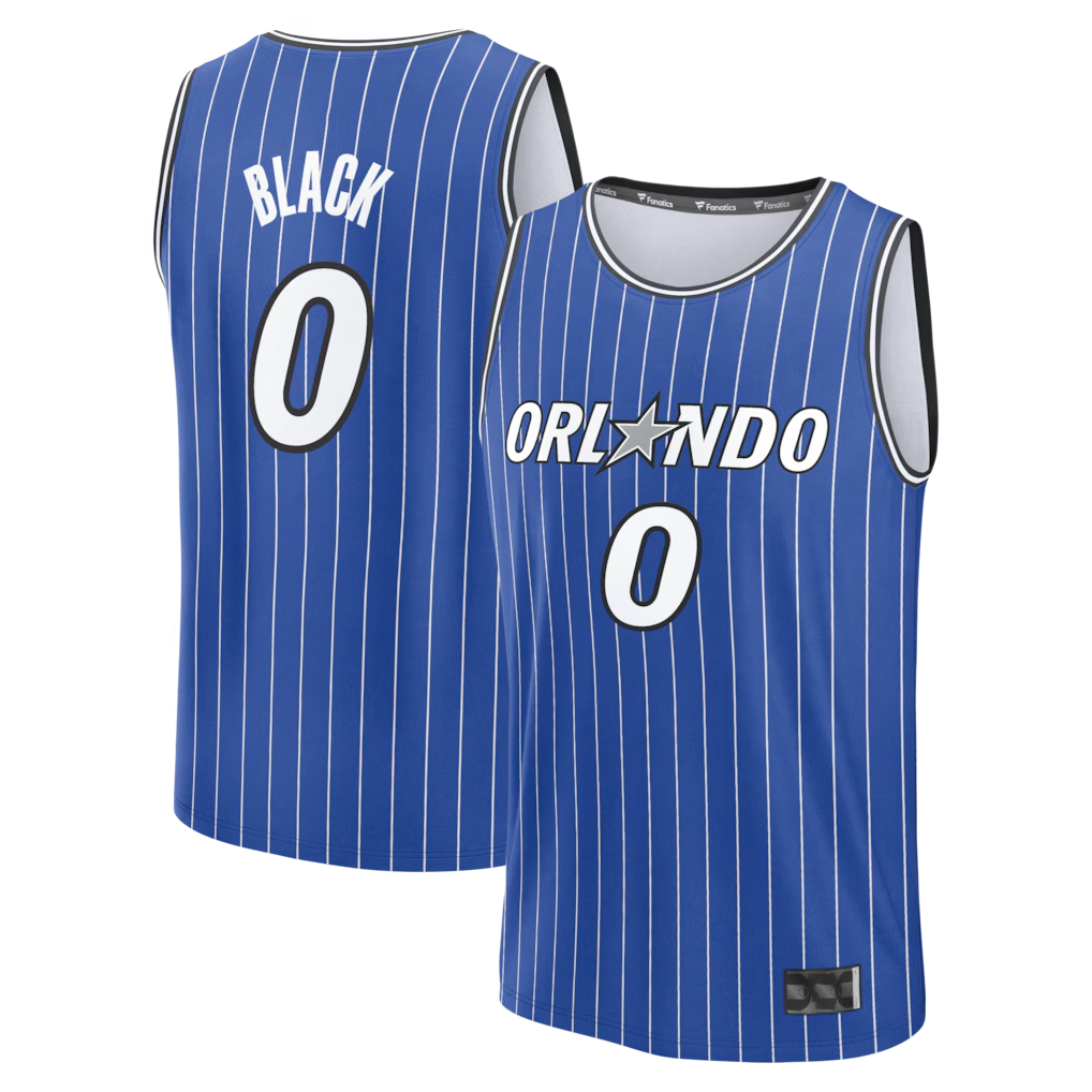 Leonaf O.Magic #0 Anthony Black Royal Fast Break Replica Jerseys - Icon Edition