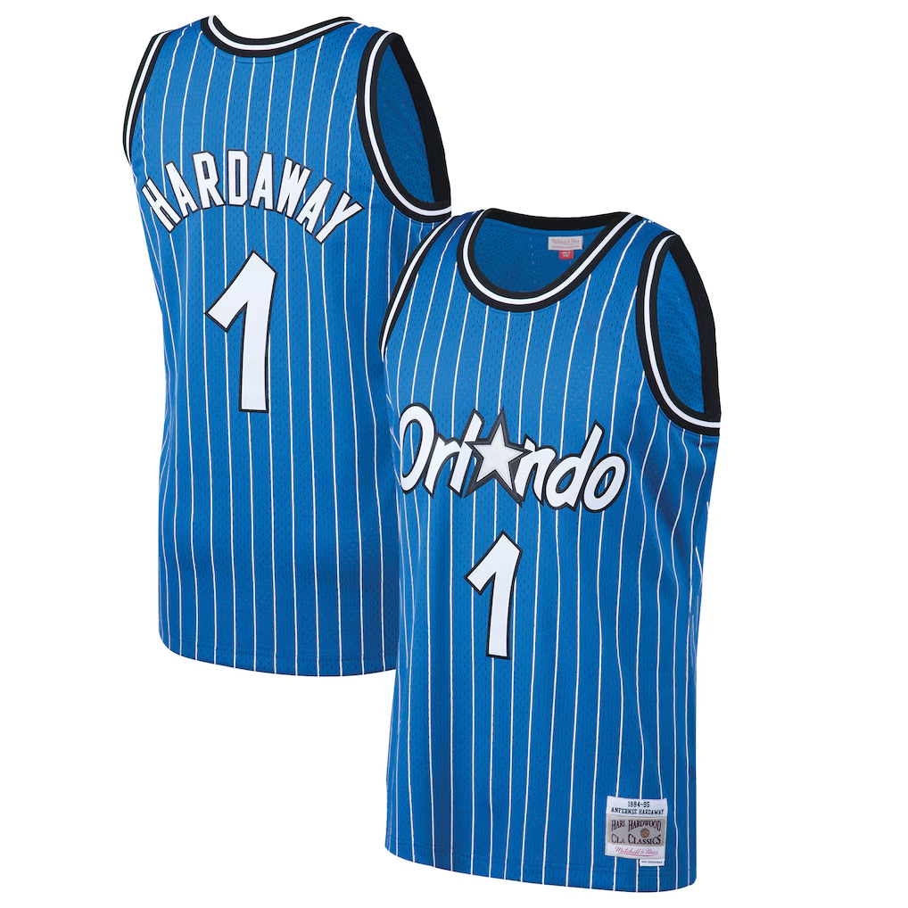 Leonaf O.Magic #1 Penny Hardaway Mitchell & Ness Blue 199495 Hardwood Classics Swingman Jerseys