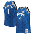 Leonaf O.Magic #1 Tracy McGrady Mitchell & Ness Blue Big & Tall 200001 Hardwood Classics Swingman Jerseys