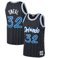 Leonaf O.Magic #32 Shaquille O'Neal Mitchell & Ness Black Hardwood Classics Swingman Jerseys