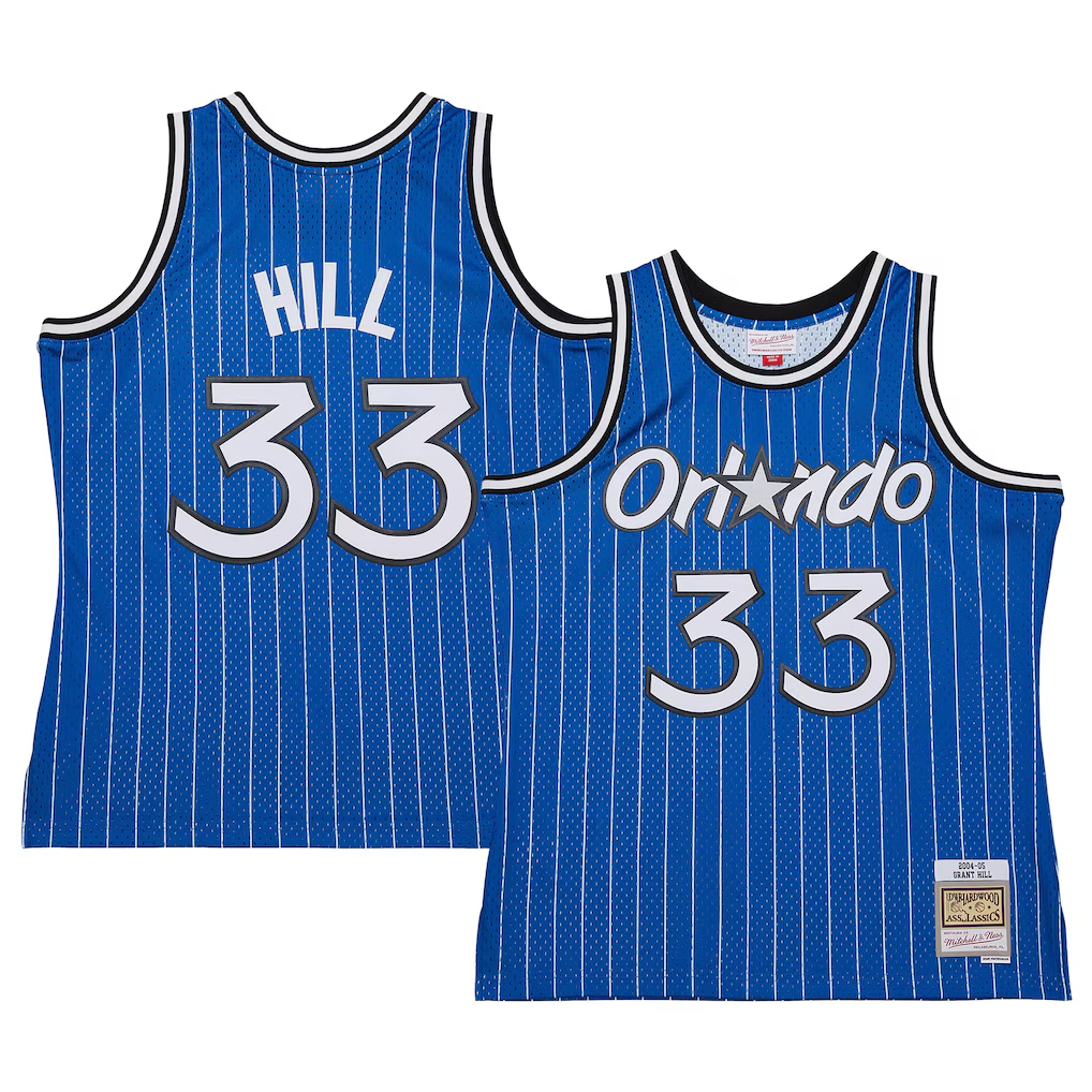 Leonaf O.Magic #33 Grant Hill Mitchell & Ness Blue 200405 Hardwood Classics Swingman Jerseys