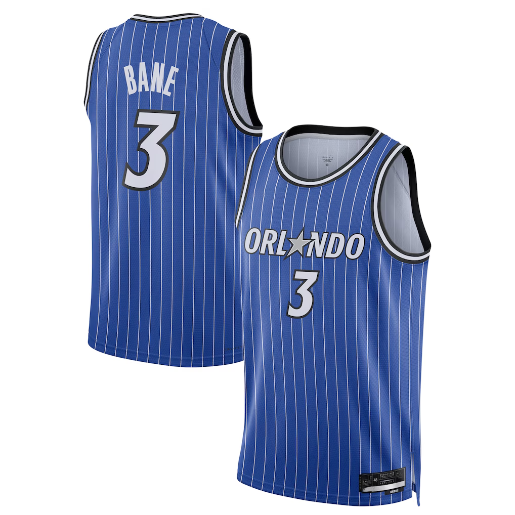 Leonaf O.Magic #3 Desmond Bane Blue Swingman Player Jerseys - Icon Edition