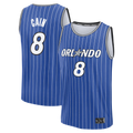 Leonaf O.Magic #8 Jamal Cain  Blue Fast Break Jerseys - Icon Edition
